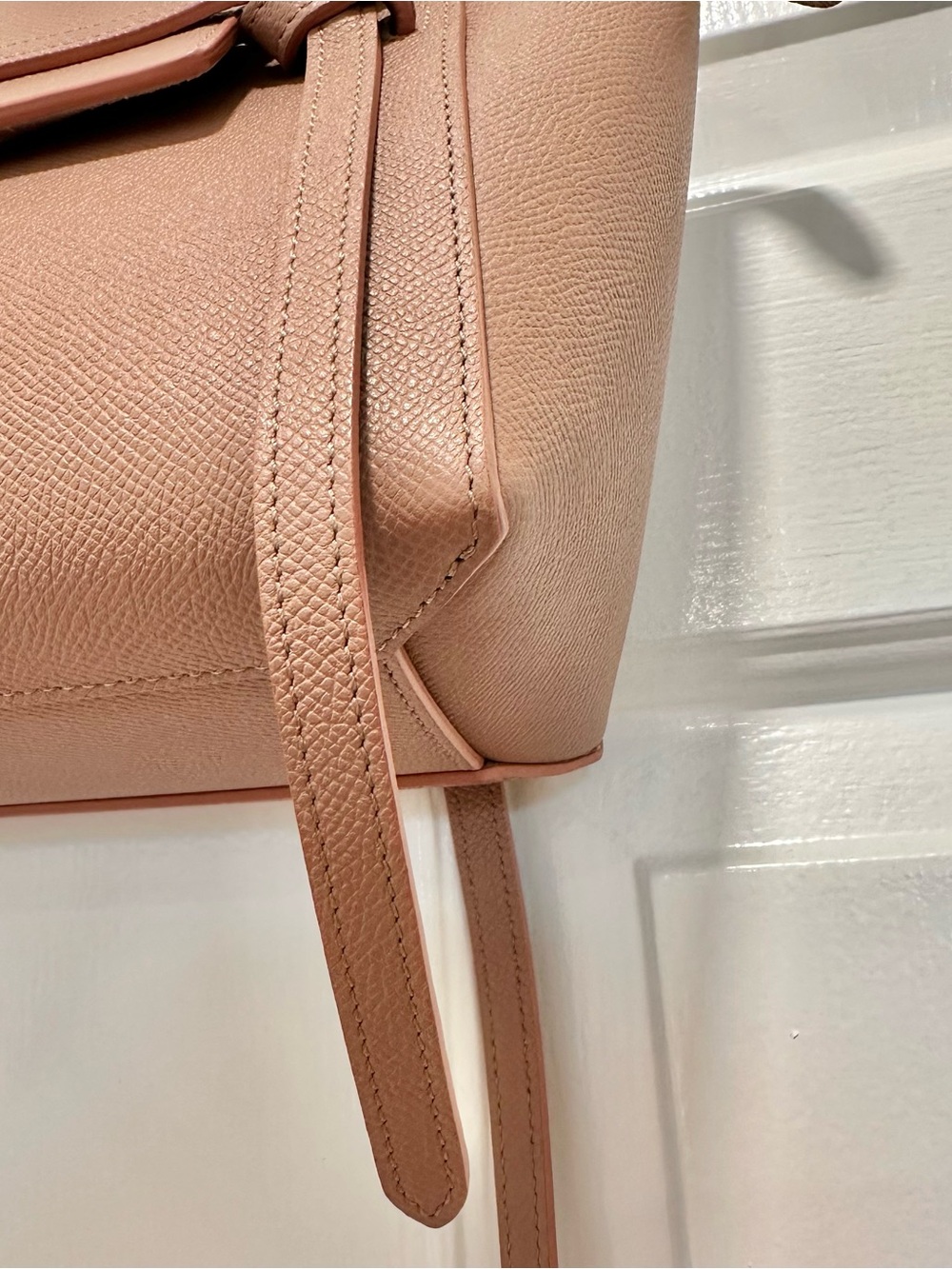 CELINE Grained Calfskin Nano Belt Bag in Antique Rose! - Picture 3 of 11